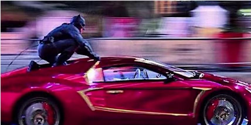 Suicide Squad movie news: Batman seen on top of car in car chase